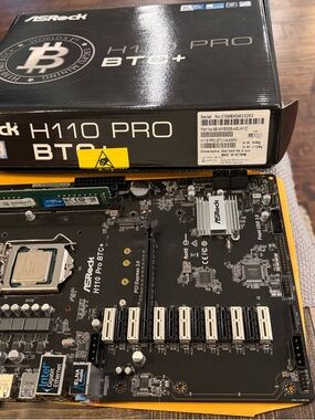 ASRock H110 Pro BTC+ Motherboard Bundle (CPU & RAM Included)